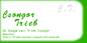 csongor trieb business card